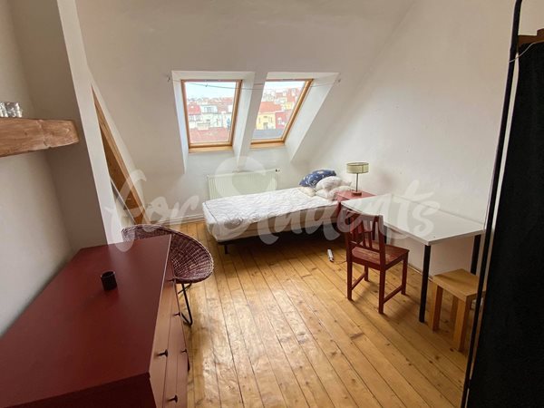 One room available in female three bedroom apartment, Prague