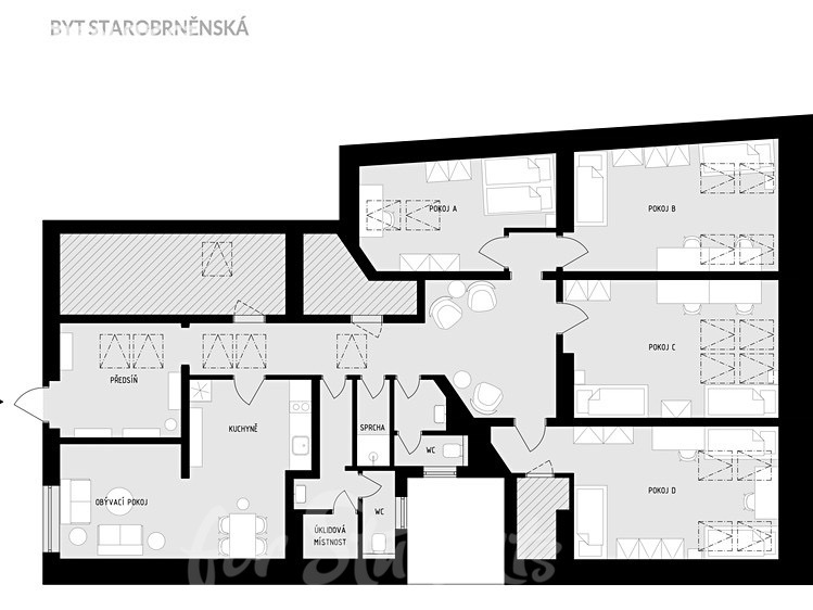 Lovely sunny loft-shared flat in the centre of Brno (file TrWmAI.jpg)