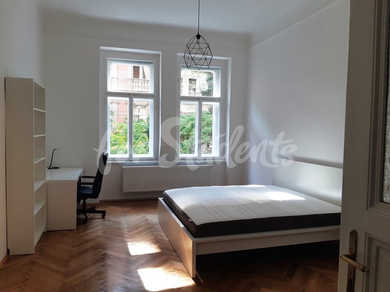 One bedroom available in female three bedrooms apartment in Budečská street, Prague (file pokoj-1.jpg)