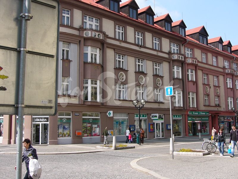 Studio apartment in New Town, Hradec Králové (file Celkovy-pohled-z-ulice-pesi-zony.jpg)
