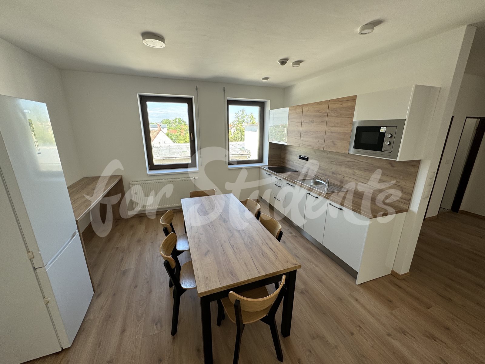 One brand new room in a four bedroom mixed apartment in a student's house, Hradec Králové