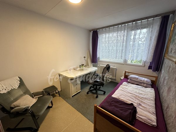 One room with balcony available in a three bedroom apartment, Prague - RP7/25
