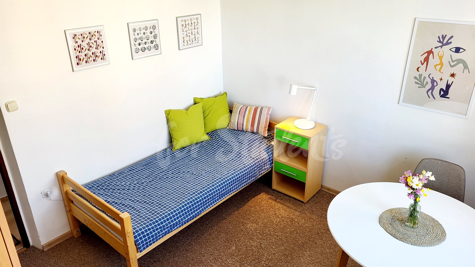 One room available in modern three bedroom apartment, Hradec Králové