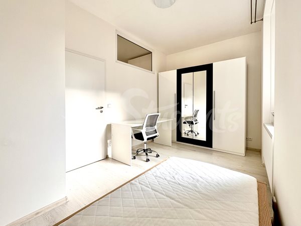 One smaller bedroom in a modern three bedroom apartment in New Town, Hradec Králové - R49/23