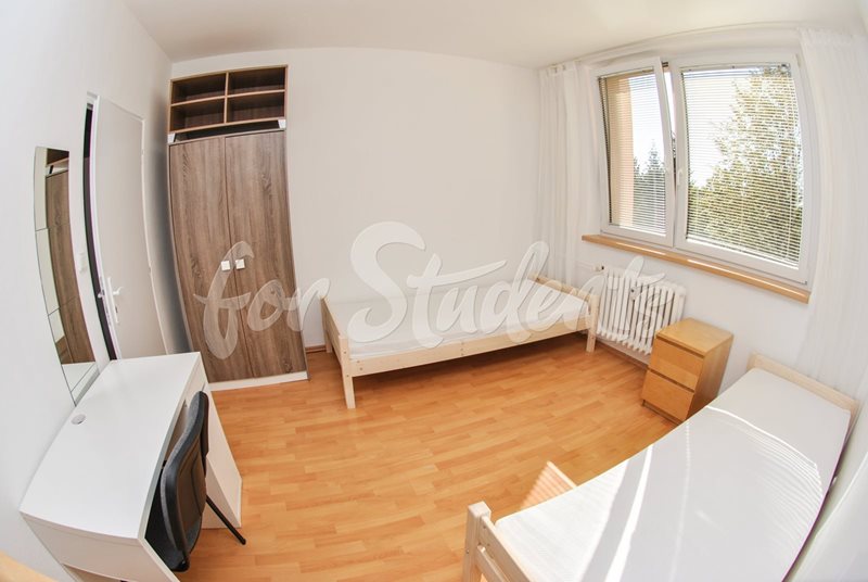 One bed available for female in a shared apartment on Uzbecká Street, Brno  (file pokoj.jpg)